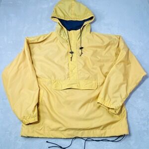 Vintage GAP Pullover Jacket Mens Large Hooded Nylon Anorak Windbreaker 90s